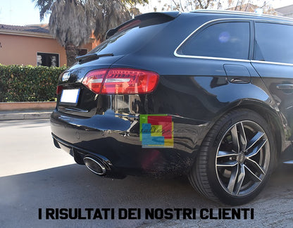 Diffusore adatto per a4 b8 07-11 look rs4 completo di terminali cromati