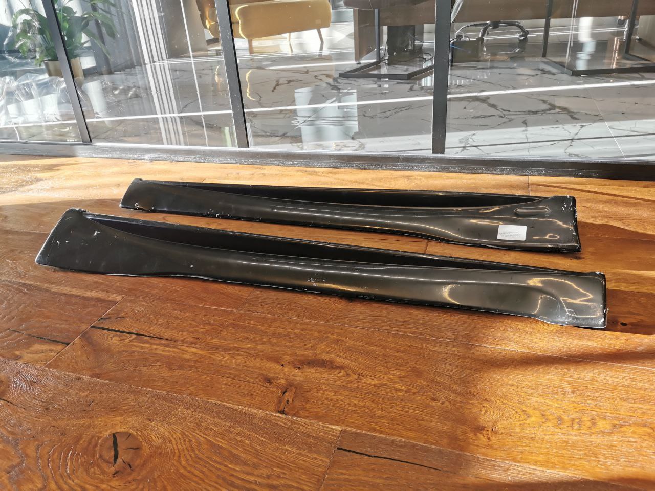 ⏩SMART FORTWO 453 COPPIA SOTTO PORTA LATERALI SPORTIVI MINIGONNE ABS / PLASTIC