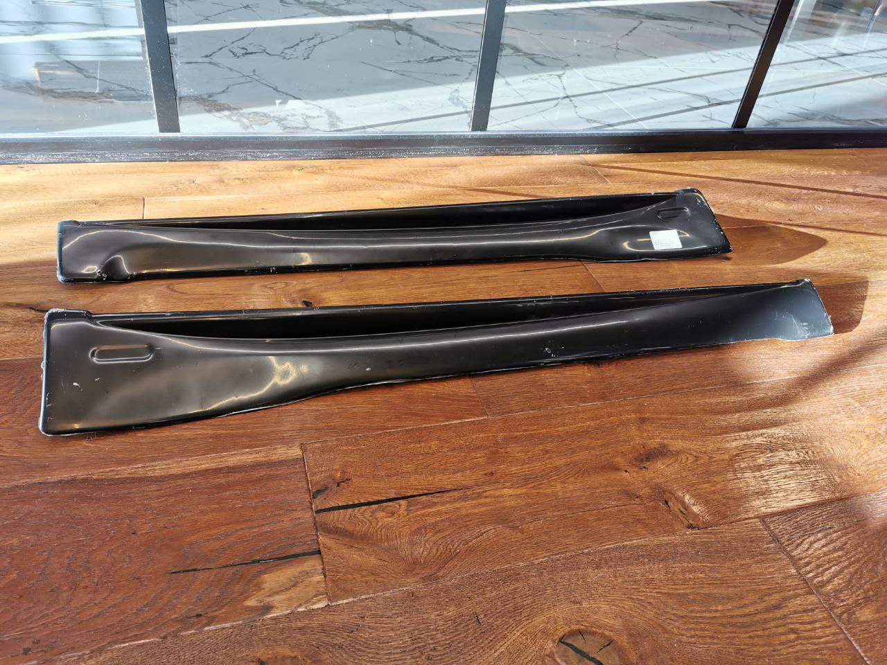 ⏩SMART FORTWO 453 COPPIA SOTTO PORTA LATERALI SPORTIVI MINIGONNE ABS / PLASTIC