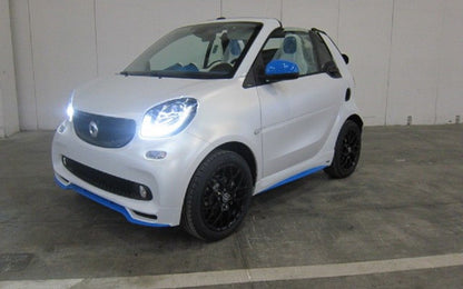 ⏩SMART FORTWO 453 COPPIA SOTTO PORTA LATERALI SPORTIVI MINIGONNE ABS / PLASTIC