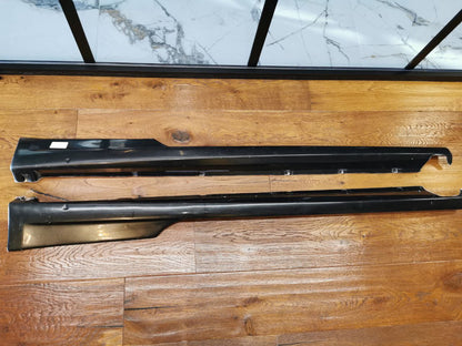 SKIRTS SUITABLE FOR AUDI A1 2010+ LOOK S1 GLOSSY BLACK 