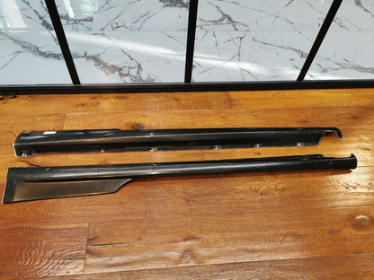 SKIRTS SUITABLE FOR AUDI A1 2010+ LOOK S1 GLOSSY BLACK 