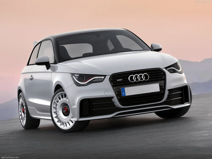 SKIRTS SUITABLE FOR AUDI A1 2010+ LOOK S1 GLOSSY BLACK 