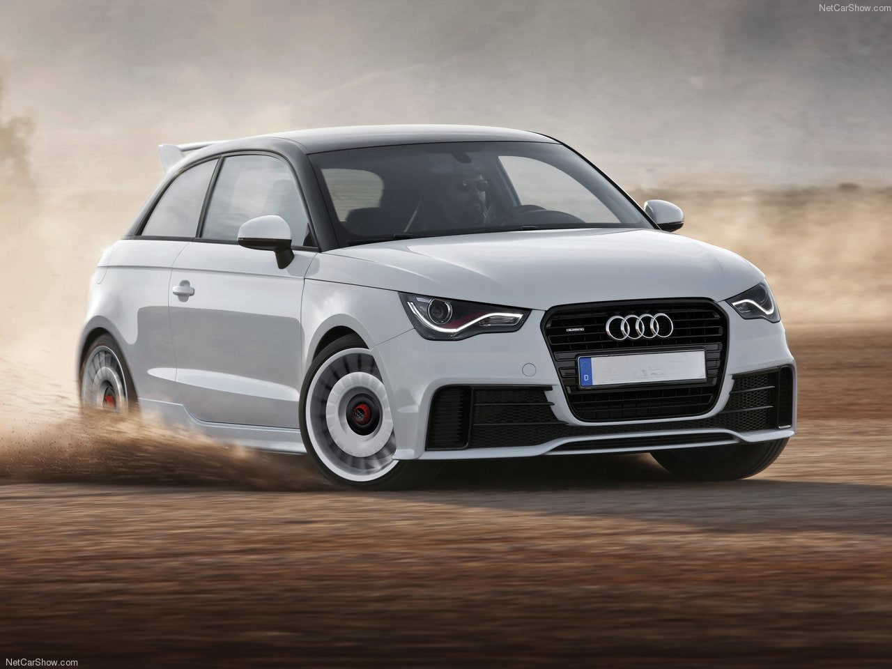 SKIRTS SUITABLE FOR AUDI A1 2010+ LOOK S1 GLOSSY BLACK 