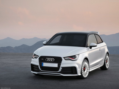 SKIRTS SUITABLE FOR AUDI A1 2010+ LOOK S1 GLOSSY BLACK 