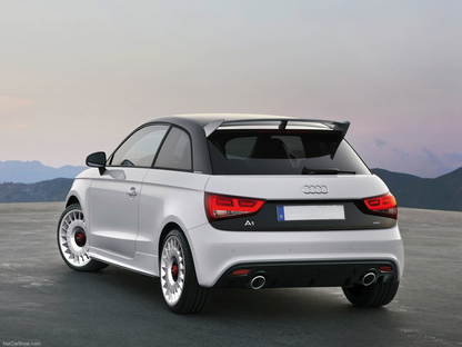 SKIRTS SUITABLE FOR AUDI A1 2010+ LOOK S1 GLOSSY BLACK 