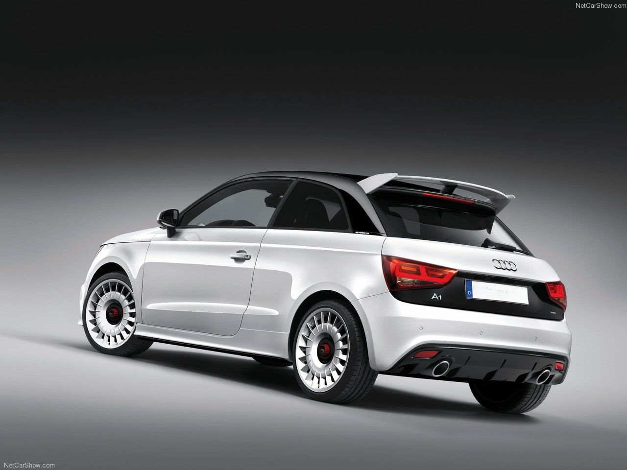 SKIRTS SUITABLE FOR AUDI A1 2010+ LOOK S1 GLOSSY BLACK 