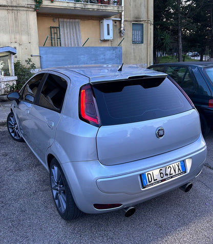 FIAT GRANDE PUNTO PUNTO EVO SPOILER SUL TETTO ALETTONE SPORTIVO NERO LUCIDO 0268