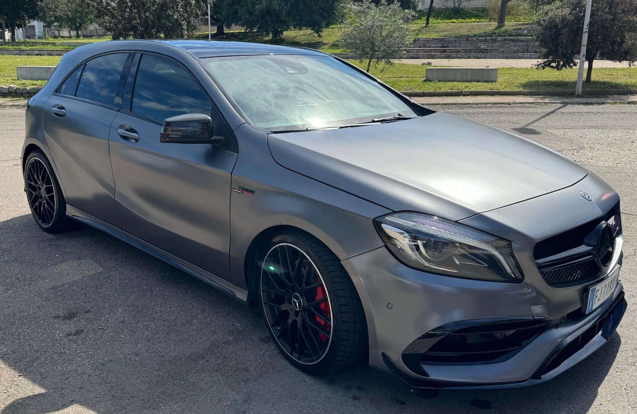 ⭐MERCEDES CLASSE A W176 2015-2018 LIFT SPLITTER PER PARAURTI ANTERIORE AMG A45✅