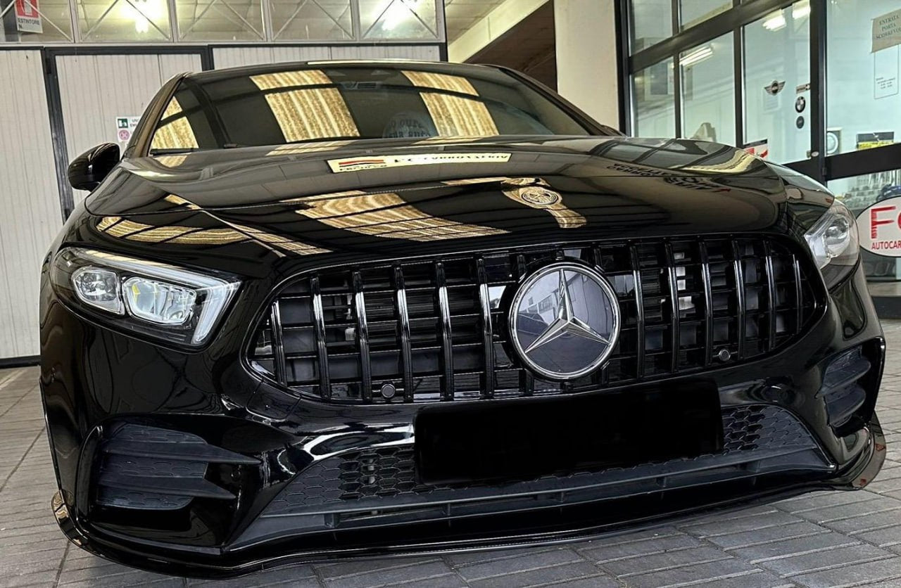 GRILLE SUITABLE FOR MERCEDES-BENZ A-CLASS W177 GT LOOK BLACK WITHOUT CHAMBER