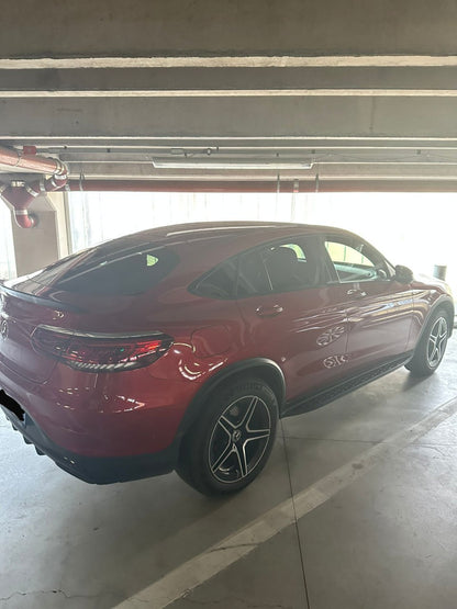 PEDANE LATERALI SOTTOPORTA PER MERCEDES GLC X253 C253 COUPE SUV NERO AMG black 0