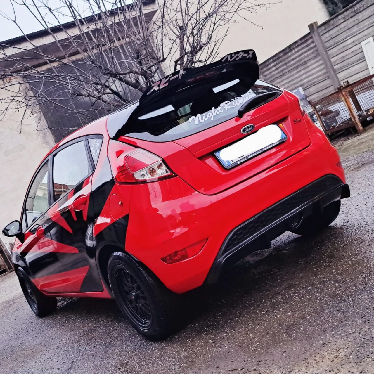 UNDER BUMPER ST LOOK FOR FORD FIESTA MK7 2008-2017 ABS / PLASTIC DIFFUSER 