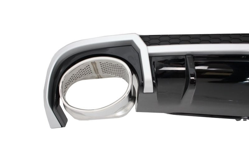Rear diffuser suitable for Audi A4 B9 8W sedan + Avant RS4 look 