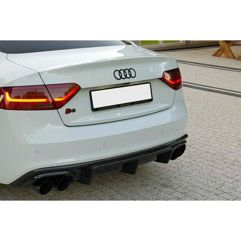 DIFFUSORE PARAURTI POSTERIORE ADATTO PER Audi A5 B8 8T 2012-2016 with Sline + S5