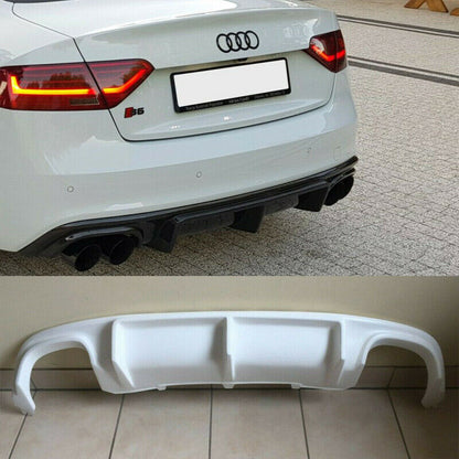 DIFFUSORE PARAURTI POSTERIORE ADATTO PER Audi A5 B8 8T 2012-2016 with Sline + S5