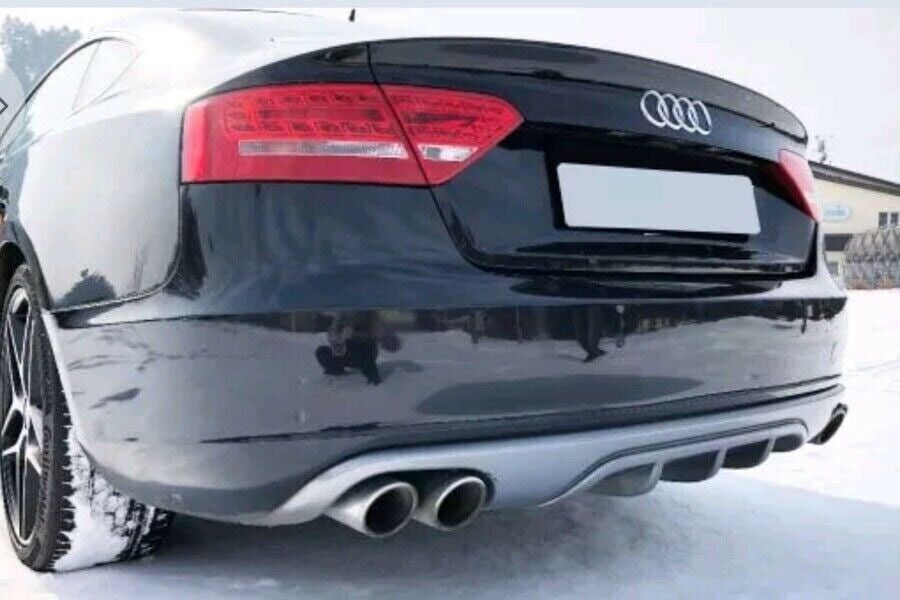 DIFFUSORE PARAURTI POSTERIORE ADATTO PER Audi A5 B8 8T 2012-2016 with Sline + S5