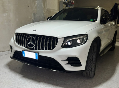 GRILLE SUITABLE FOR MERCEDES-BENZ GLC X253 C253 2015-2018 CHROME LOOK GT