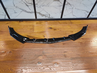 SPLITTER SUITABLE FOR GOLF 8 RLINE GTI GTD GTE GLOSSY BLACK (3 PIECES) 