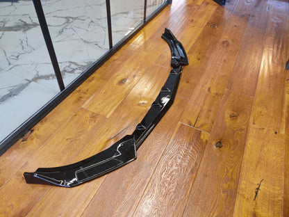 SPLITTER SUITABLE FOR GOLF 8 RLINE GTI GTD GTE GLOSSY BLACK (3 PIECES) 