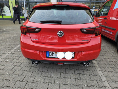 OPEL ASTRA K DIFFUSORE SOTTO PARAURTI QUATTRO TERMINALI ABS -