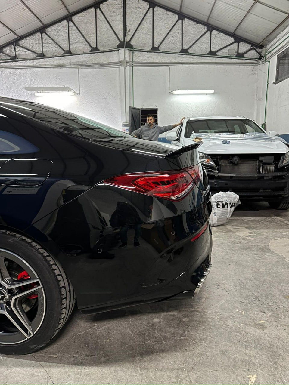 SPOILER PARAFANGO POSTERIORE ADATTO PER MERCEDES-BENZ CLA CLASSE C118-
