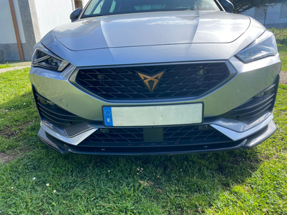 SPLITTER ADATTO PER SEAT CUPRA LEON 2020+ DESIGN SPORTIVO LOOK NERO LUCIDO
