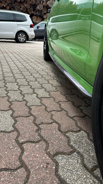 💎SKIRT SUITABLE FOR AUDI A6 4G FROM 2011 TO 2018 GLOSSY BLACK SPORTY LOOK💎 