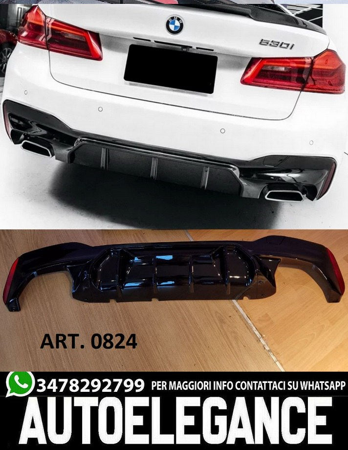 DIFFUSER SUITABLE FOR BMW 5 SERIES G30 G31 2017-2020 MSPORT LOOK M5 MATT 
