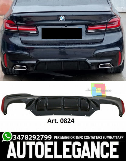 DIFFUSER SUITABLE FOR BMW 5 SERIES G30 G31 2017-2020 MSPORT LOOK M5 MATT 