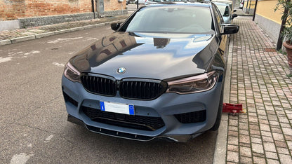SPLITTER ADATTO PER BMW SERIE 5 F90 M5 (G30 G31) 2017-2020 LOOK NERO LUCIDO