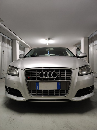 GRIGLIA ANTERIORE AUDI S3 A3 8P 2008-2012 FACELIFT MASCHERINA S3 ABS SATINATO