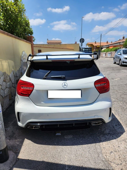 DIFFUSER SUITABLE FOR MERCEDES A CLASS W176 A45 LOOK + CHROME TERMINALS 