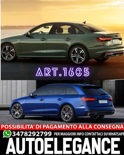 MINIGONNE LATERALI ADATTE PER AUDI A4 B9 8W AVANT BERLINA SLINE S4 LOOK GREZZO (PROMO)