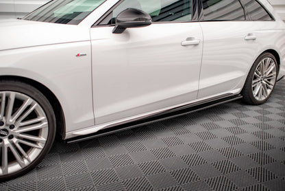 MINIGONNE LATERALI ADATTE PER AUDI A4 B9 8W AVANT BERLINA SLINE S4 LOOK GREZZO (PROMO)