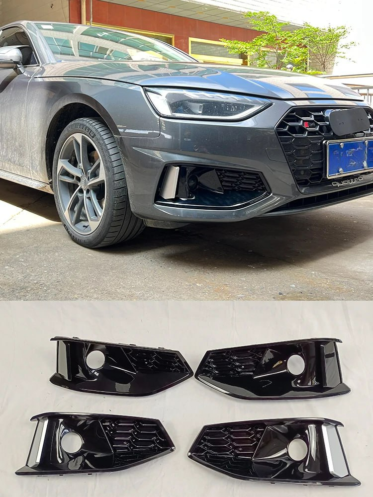 FOG LIGHT GRILLS A4 B9 2020+ STANDARD RS4 LOOK