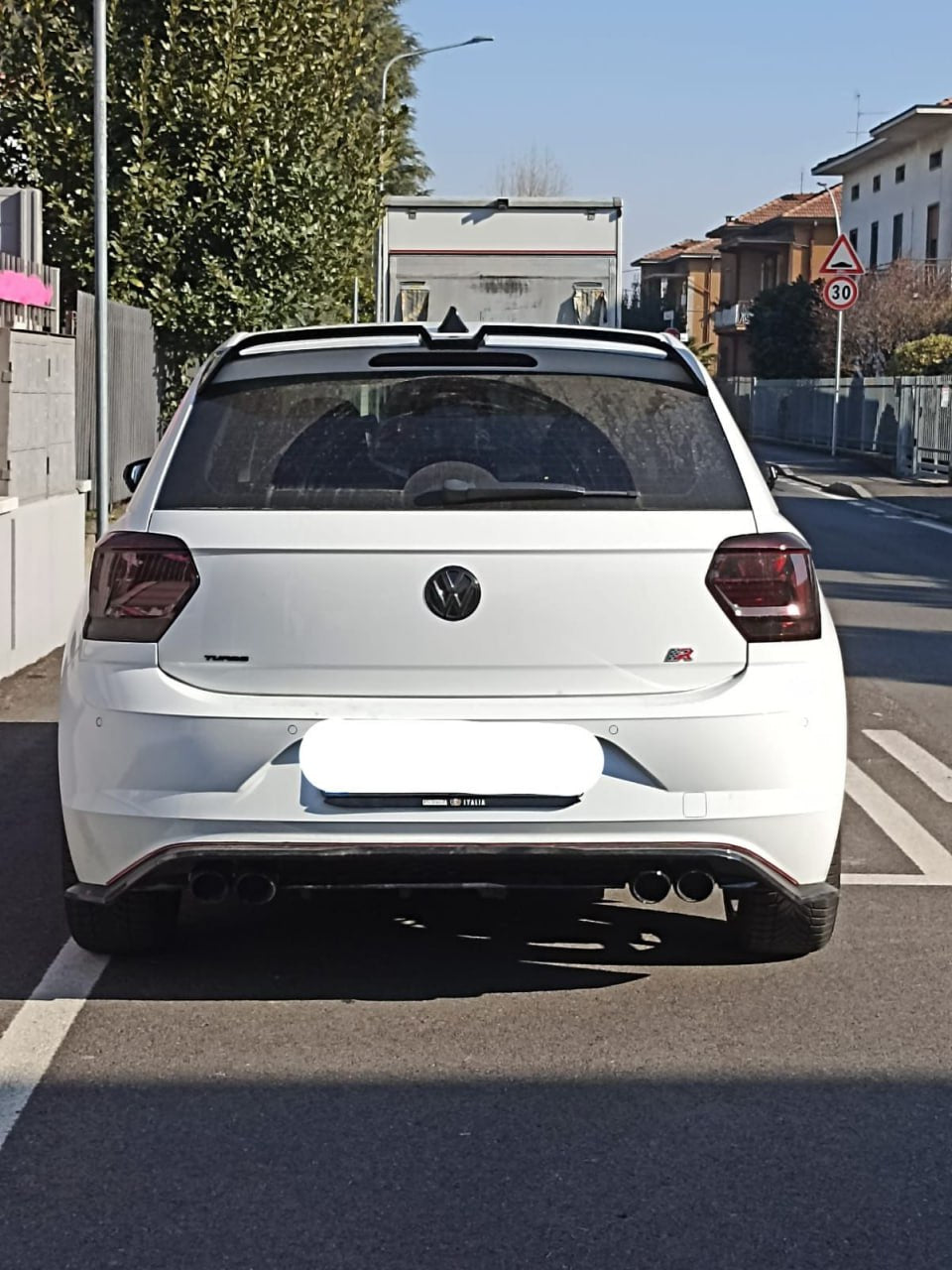 SPOILER POSTERIORE SUL TETTO VW POLO AW1 2021+ LIFT ABS ALETTONE R