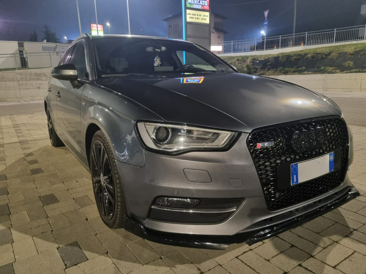 WING SUITABLE FOR AUDI A3 8V SPORTBACK 2012-2018 GLOSSY BLACK