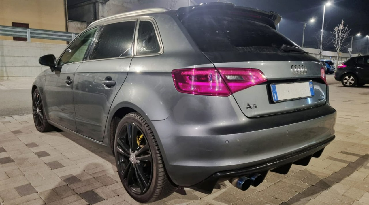 WING SUITABLE FOR AUDI A3 8V SPORTBACK 2012-2018 GLOSSY BLACK