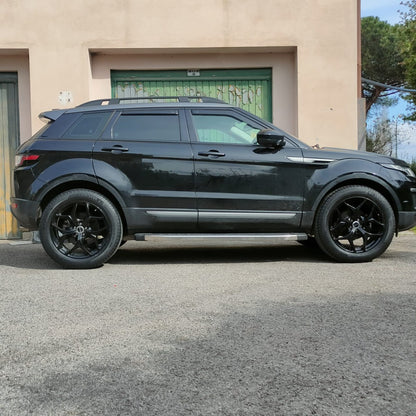 RUNNING BOARDS SUITABLE FOR RANGE ROVER EVOQUE L538 2011-2018 BLACK LOOK + BRACKETS