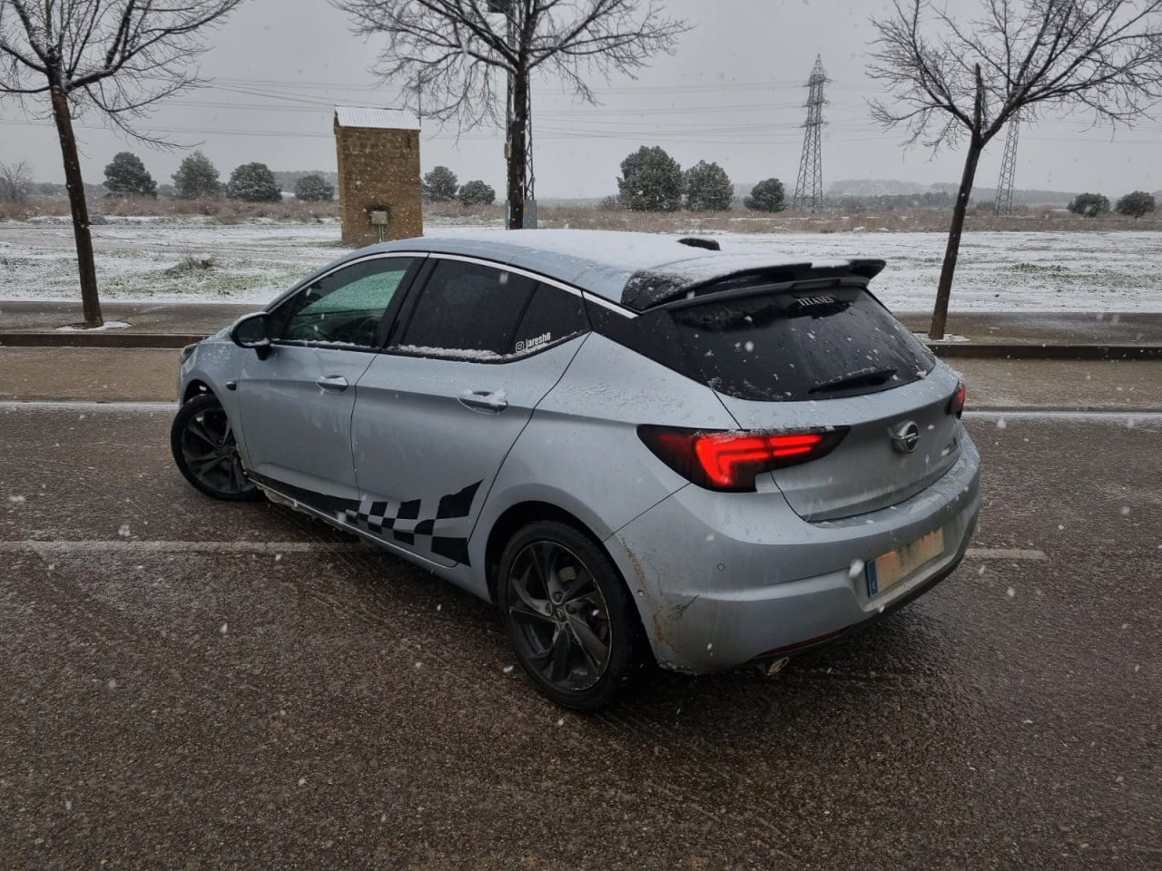 SPOILER TETTO ADATTO PER OPEL ASTRA K 2015-2021 LOOK OETTINGER NERO LUCIDO 1098