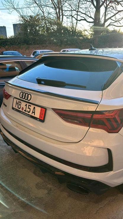 SPOILER BAGAGLIAIO ADATTO PER AUDI Q3 SPORTBACK 2019+ NERO LUCIDO LOOK RSQ3