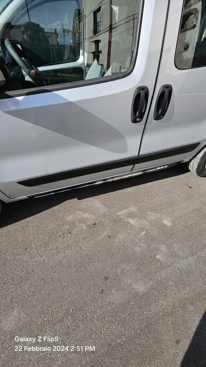 MINIGONNE ADATTE PER FIAT FIORINO NERO LUCIDO 2008-2021