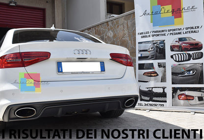 RS4 TERMINALS SUITABLE FOR AUDI A4 B8 08-15 RS4 LOOK CHROME