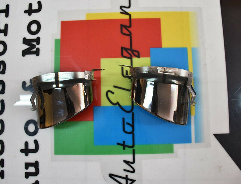 RS4 TERMINALS SUITABLE FOR AUDI A4 B8 08-15 RS4 LOOK CHROME