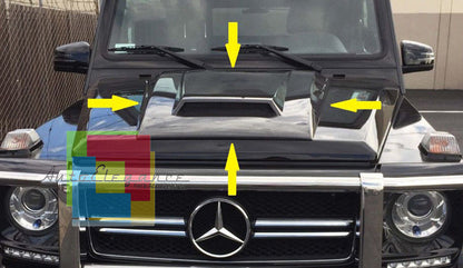PRESA ARIA COFANO ADATTA PER MERCEDES-BENZ CLASSE G W461 W463 W464 GREZZO