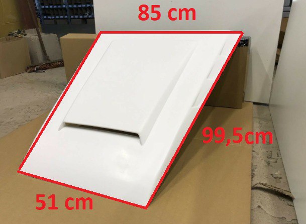 PRESA ARIA COFANO ADATTA PER MERCEDES-BENZ CLASSE G W461 W463 W464 GREZZO