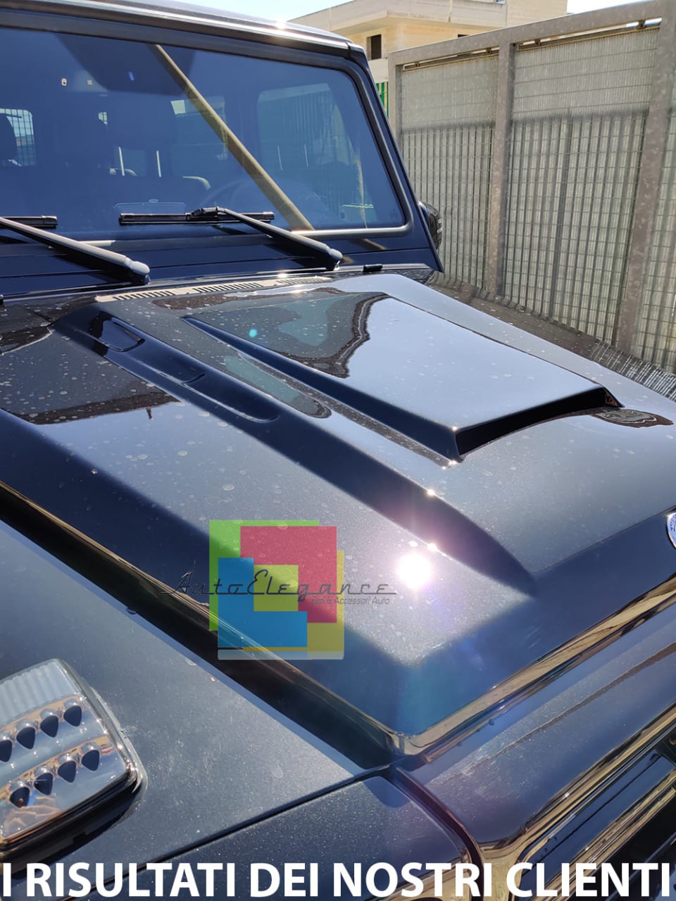 PRESA ARIA COFANO ADATTA PER MERCEDES-BENZ CLASSE G W461 W463 W464 GREZZO