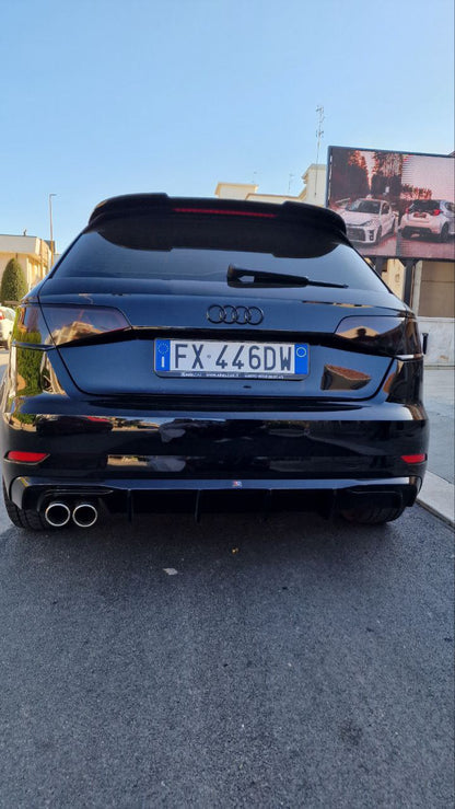 ART. 1733 DIFFUSORE A3 8V 2017-2020 STANDARD 2SX LOOK RS3 NERO LUCIDO