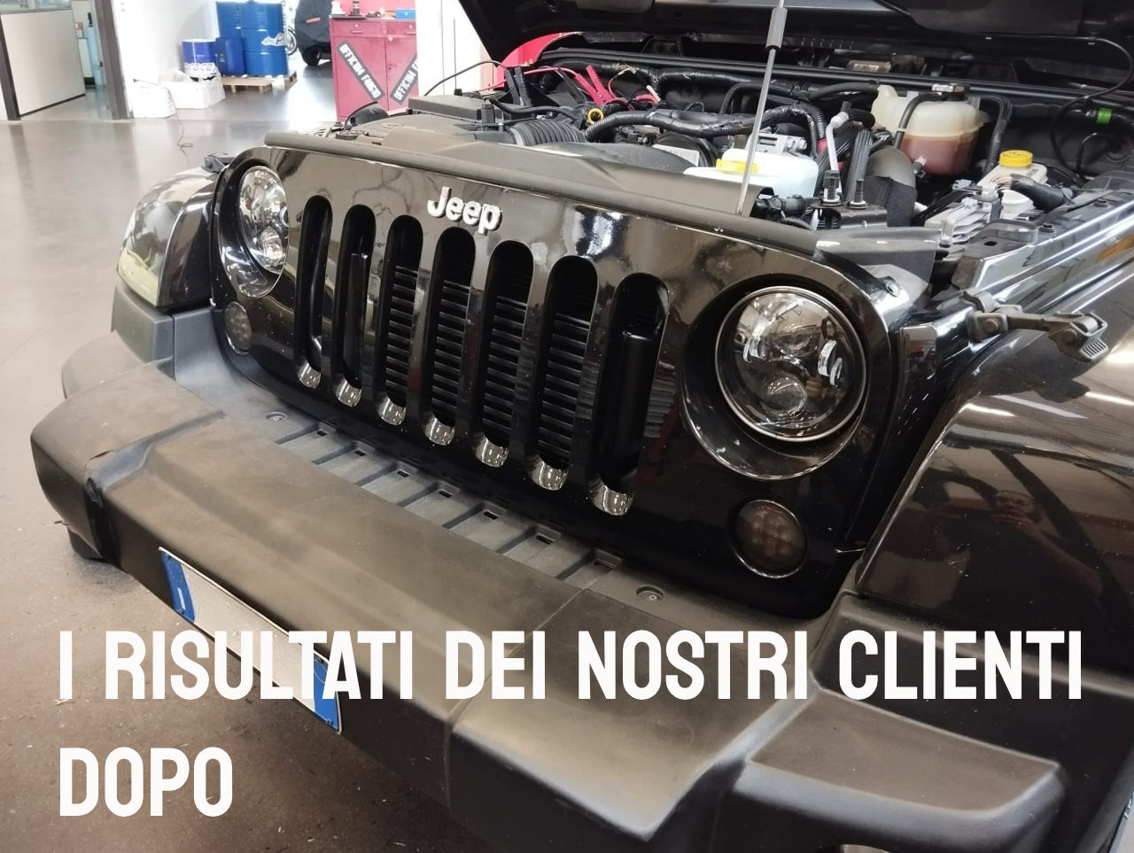 ROUND FRONT HEADLIGHTS DRL 7" ANGEL EYES SUITABLE FOR JEEP WRANGLER