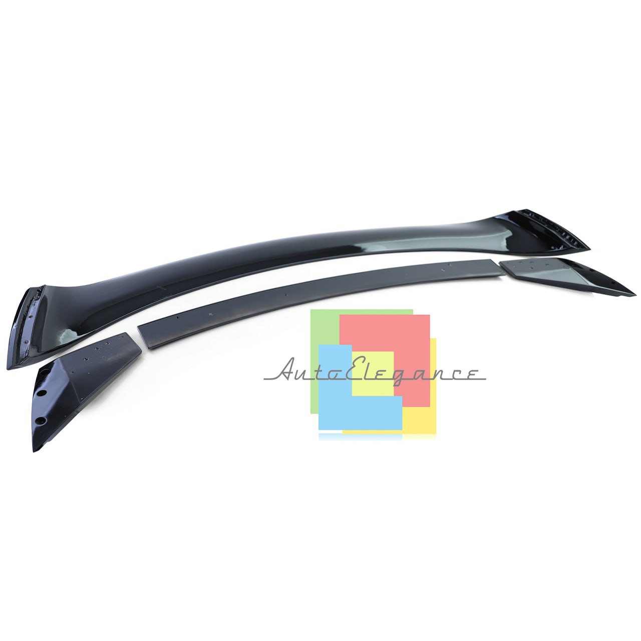 SPOILER SUITABLE FOR FORD MUSTANG COUPE 2014-2020 LOOK GT PERFORMANCE GLOSS BLACK